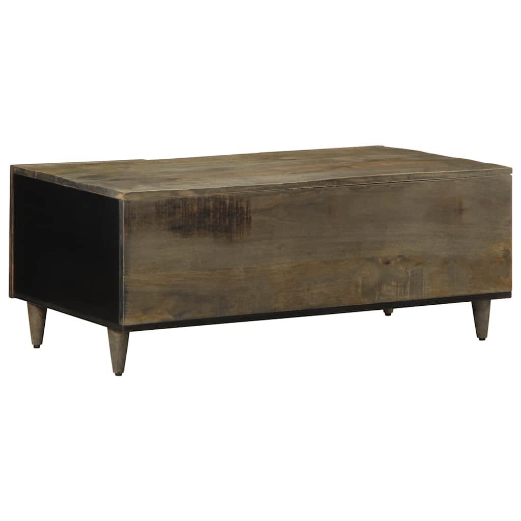 vidaXL Coffee Table Light Grey 100x54x40 cm Solid Wood Mango