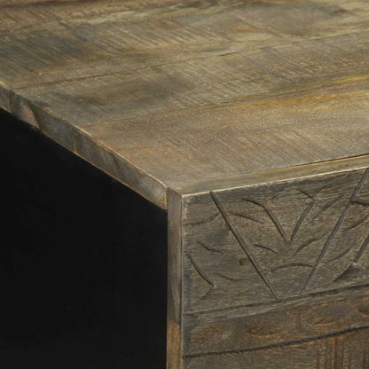 vidaXL Coffee Table Light Grey 100x54x40 cm Solid Wood Mango