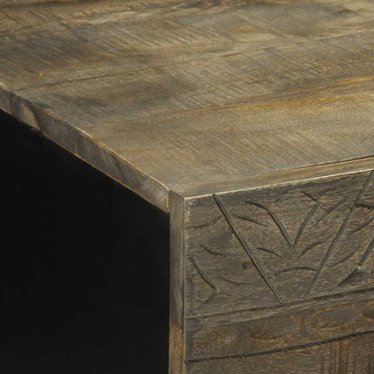 vidaXL Coffee Table Light Grey 100x54x40 cm Solid Wood Mango