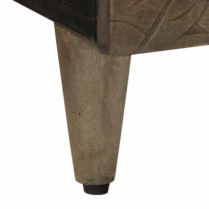 vidaXL Coffee Table Light Grey 100x54x40 cm Solid Wood Mango