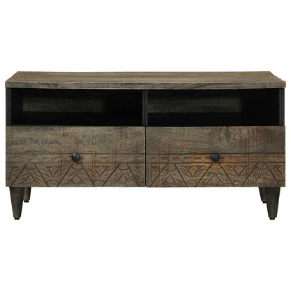 vidaXL Coffee Table Light Grey 80x54x40 cm Solid Wood Mango