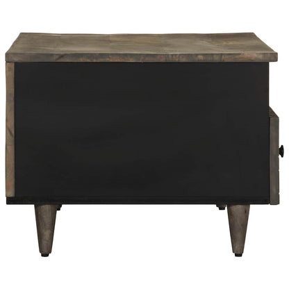 vidaXL Coffee Table Light Grey 80x54x40 cm Solid Wood Mango