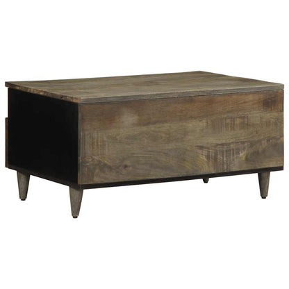 vidaXL Coffee Table Light Grey 80x54x40 cm Solid Wood Mango