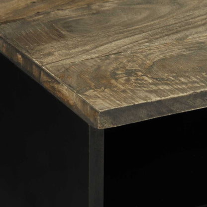 vidaXL Coffee Table Light Grey 80x54x40 cm Solid Wood Mango