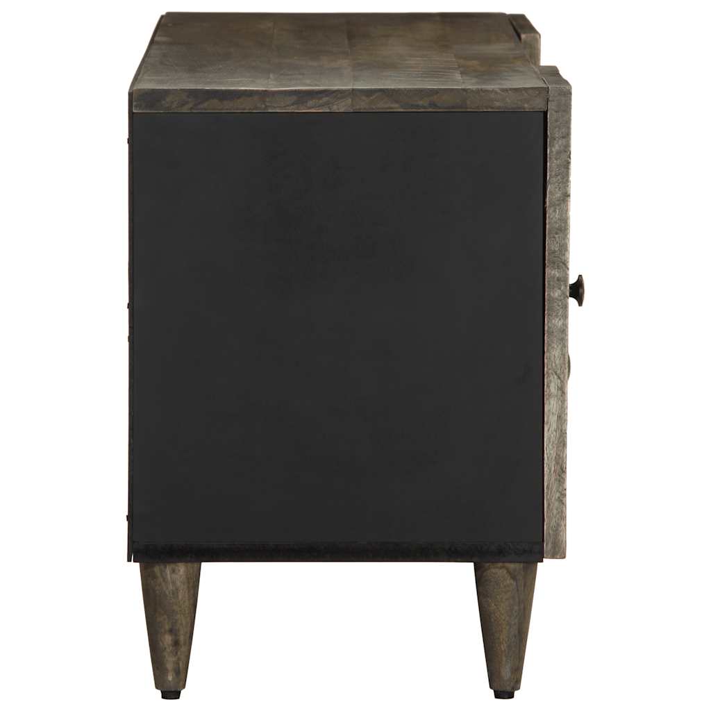 vidaXL TV Cabinet Light Grey 105x33.5x46 cm Solid Wood Mango