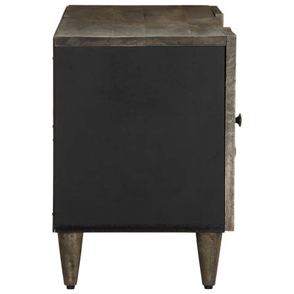 vidaXL TV Cabinet Light Grey 105x33.5x46 cm Solid Wood Mango