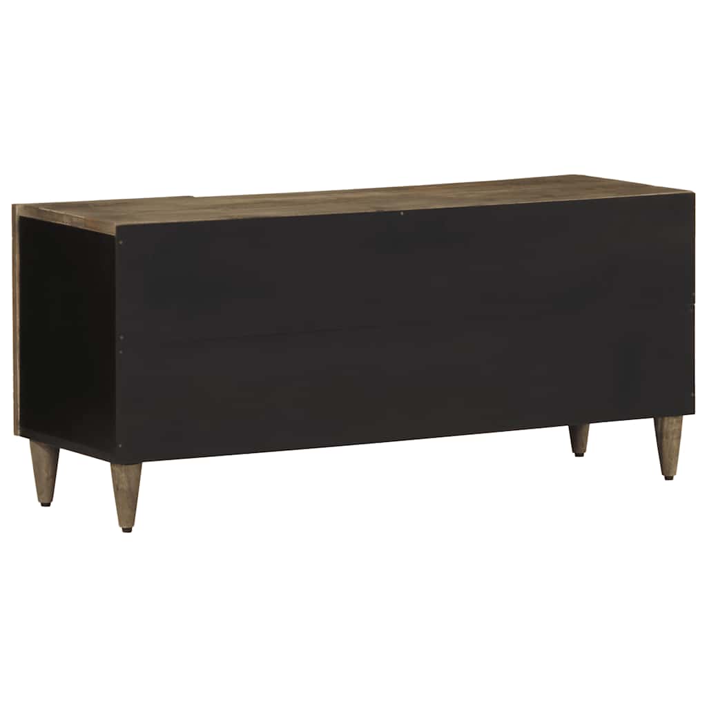 vidaXL TV Cabinet Light Grey 105x33.5x46 cm Solid Wood Mango