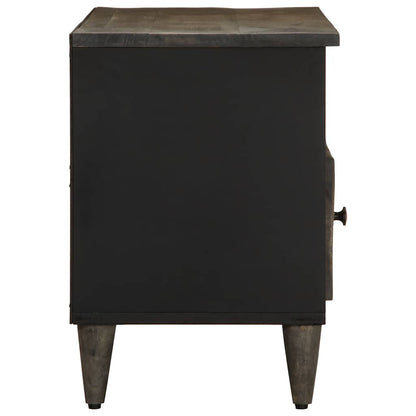 vidaXL TV Cabinet Black 100x33x46 cm Solid Wood Mango