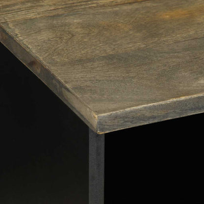 vidaXL TV Cabinet Black 100x33x46 cm Solid Wood Mango