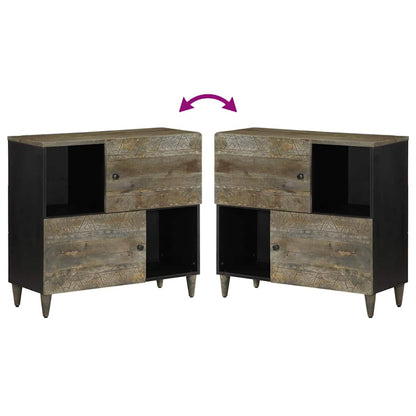 vidaXL Sideboard 80x33x75 cm Solid Wood Mango