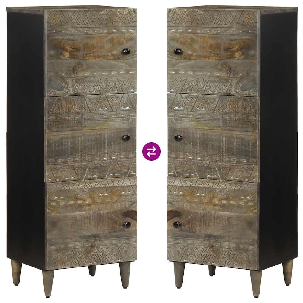 vidaXL Highboard 40x33x110 cm Solid Wood Mango