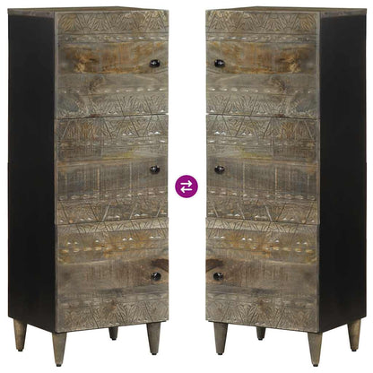 vidaXL Highboard 40x33x110 cm Solid Wood Mango