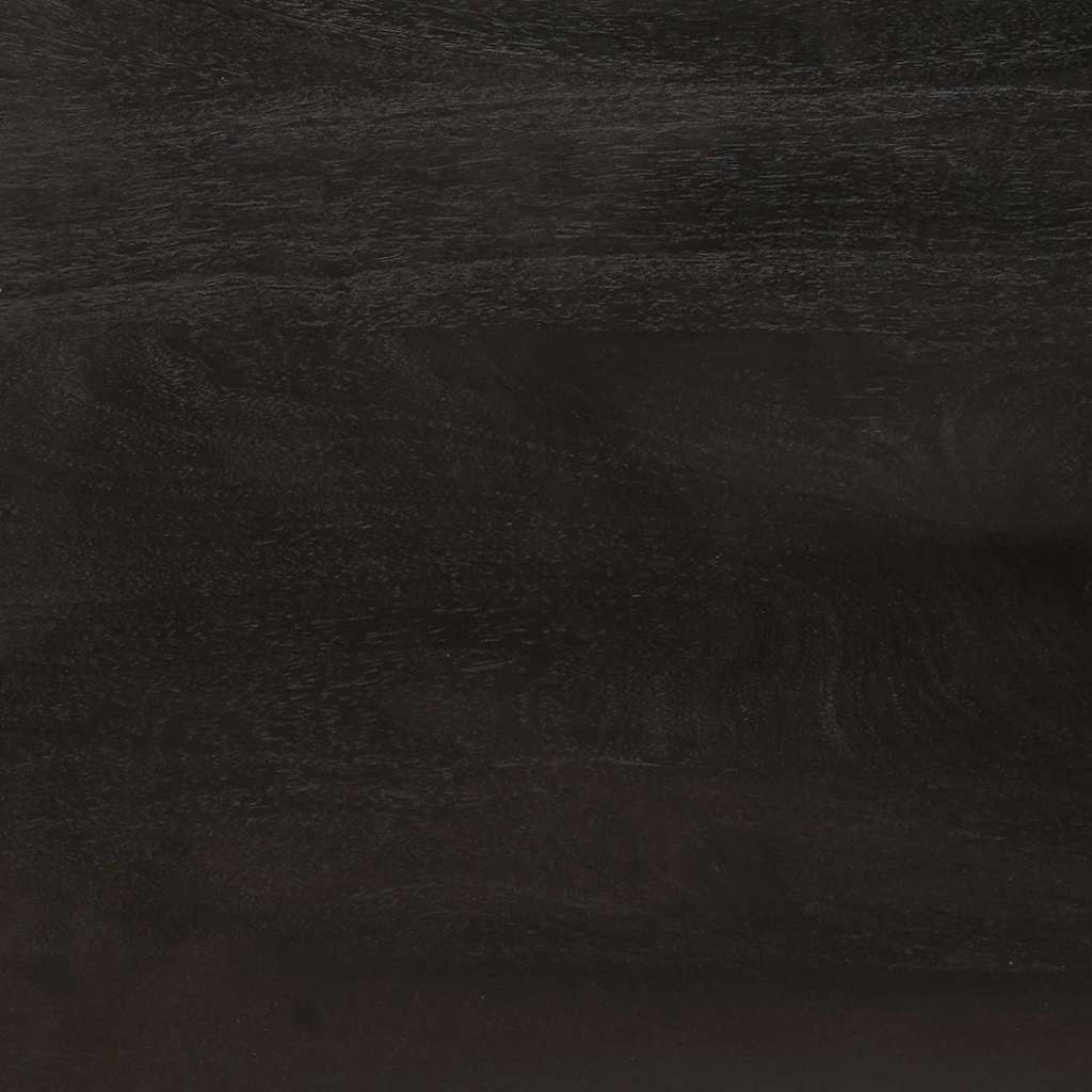 vidaXL Sideboard Black and Gold 60 x 33 x 75 cm Solid Mango Wood