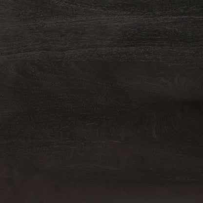 vidaXL Sideboard Black and Gold 60 x 33 x 75 cm Solid Mango Wood