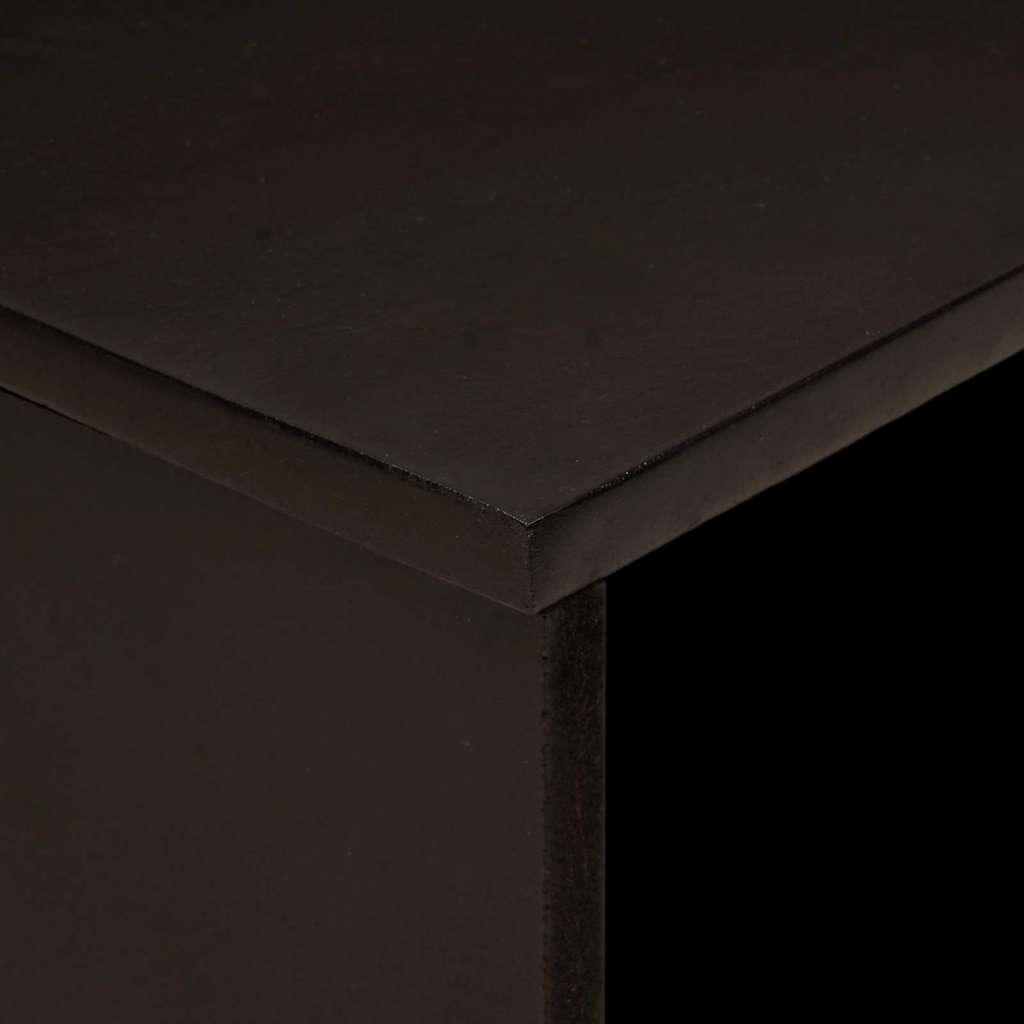 vidaXL Coffee Table Black and Gold 80 x 50 x 40 cm Engineered Wood