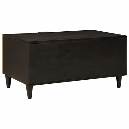 vidaXL Coffee Table Black and Gold 80 x 50 x 40 cm Engineered Wood