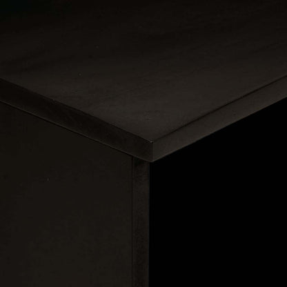 vidaXL Bedside Cabinet Black and Gold 40 x 33 x 46 cm Engineered Wood
