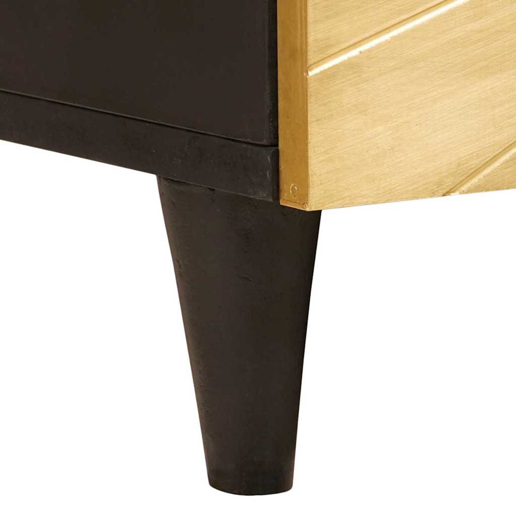 vidaXL Coffee Table Black and Gold 100 x 54 x 40 cm Engineered Wood