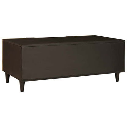 vidaXL Coffee Table Black and Gold 100 x 54 x 40 cm Engineered Wood