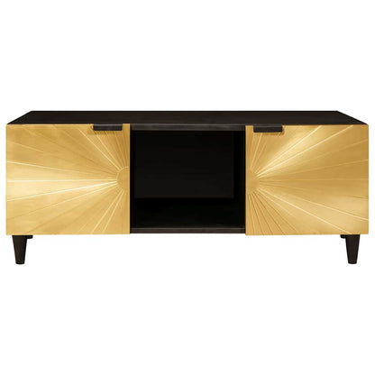 vidaXL Coffee Table Black and Gold 100 x 54 x 40 cm Engineered Wood