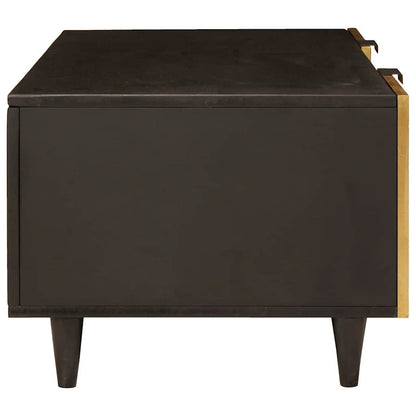 vidaXL Coffee Table Black and Gold 100 x 54 x 40 cm Engineered Wood