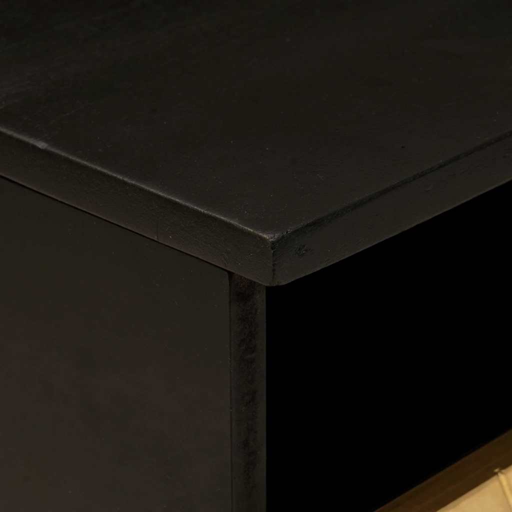 vidaXL Coffee Table Black and Gold 40 x 33 x 46 cm Engineered Wood