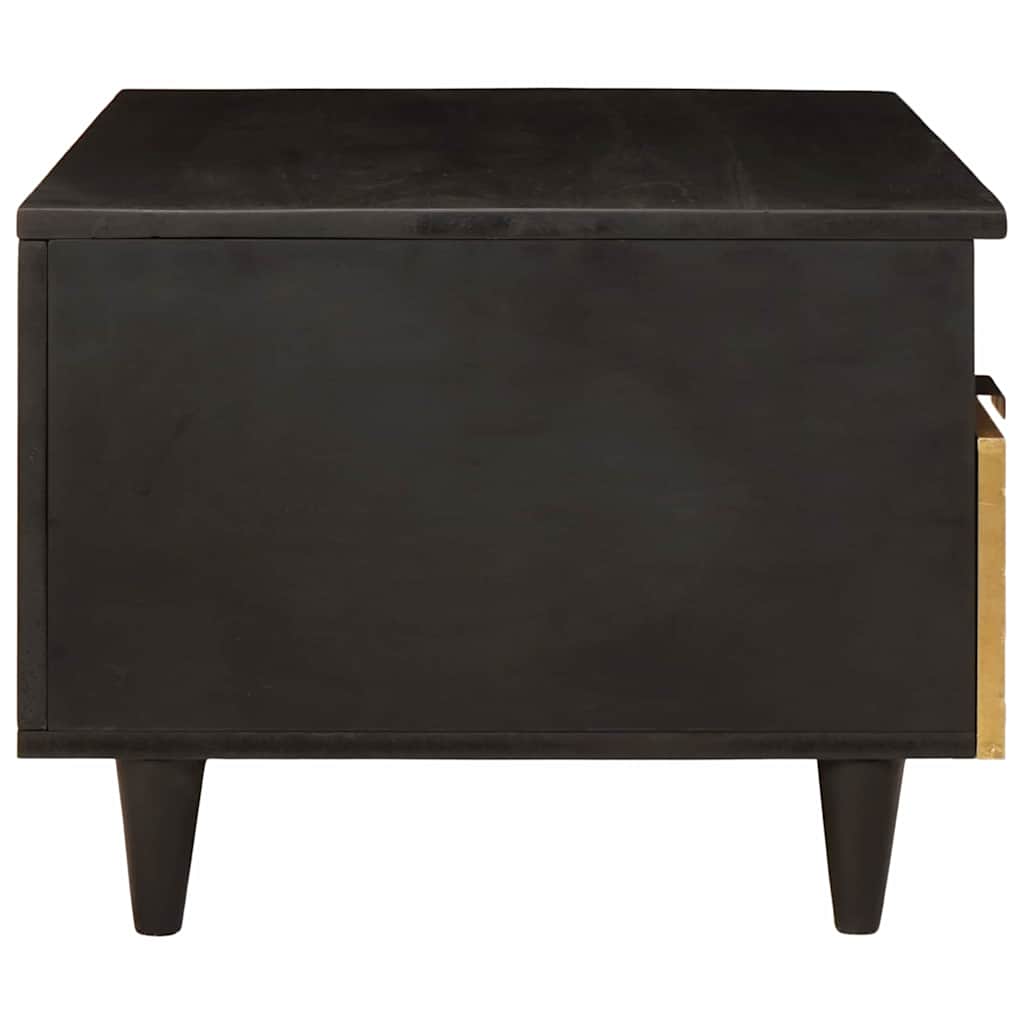 vidaXL Coffee Table Black and Gold 40 x 33 x 46 cm Engineered Wood