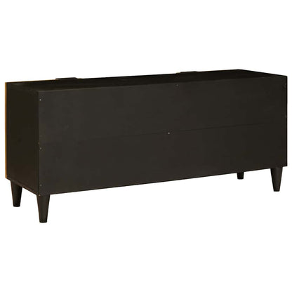 vidaXL TV Cabinet Black and Gold 105 x 33 x 46 cm Engineered wood