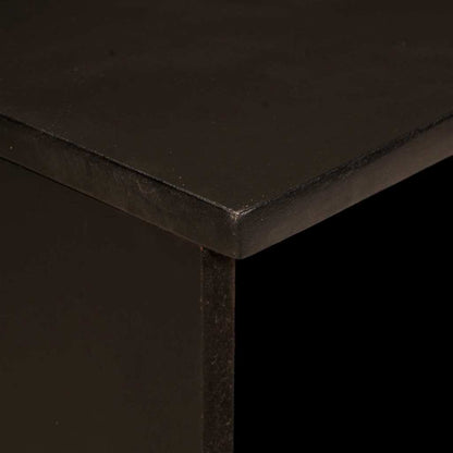vidaXL TV Cabinet Black and Gold 100 x 33 x 46 cm Engineered wood