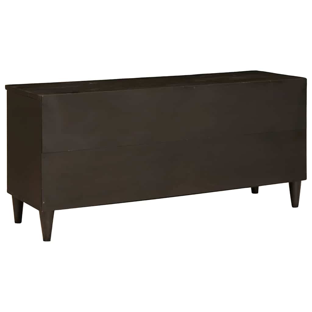 vidaXL TV Cabinet Black and Gold 100 x 33 x 46 cm Engineered wood