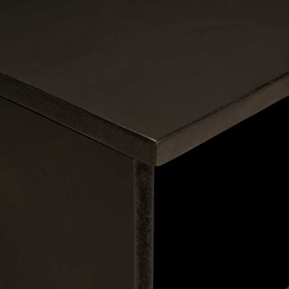 vidaXL TV Cabinet Black and Gold 80 x 33 x 46 cm Engineered wood