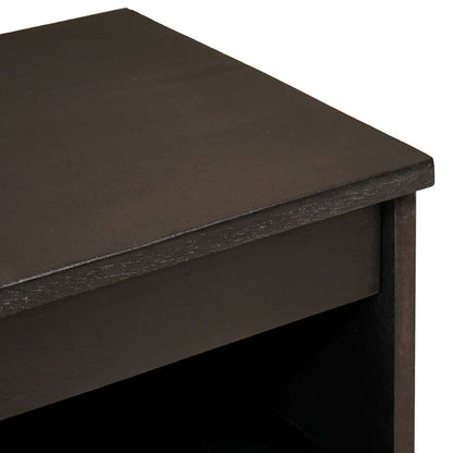 vidaXL Sideboard Black and Gold 60 x 33 x 75 cm Solid Mango Wood