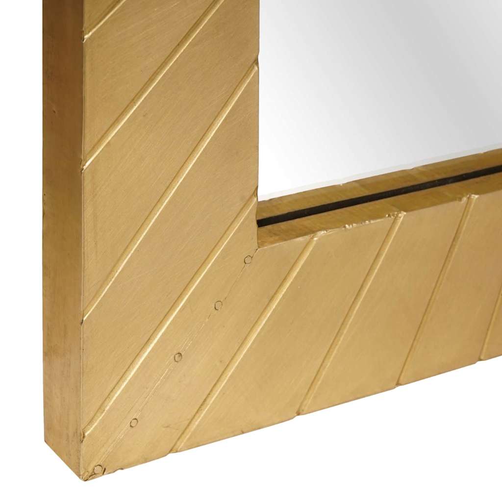 vidaXL Bathroom Mirror Wall-mounted with Mirror Gold 50 x 2.5 x 70 cm