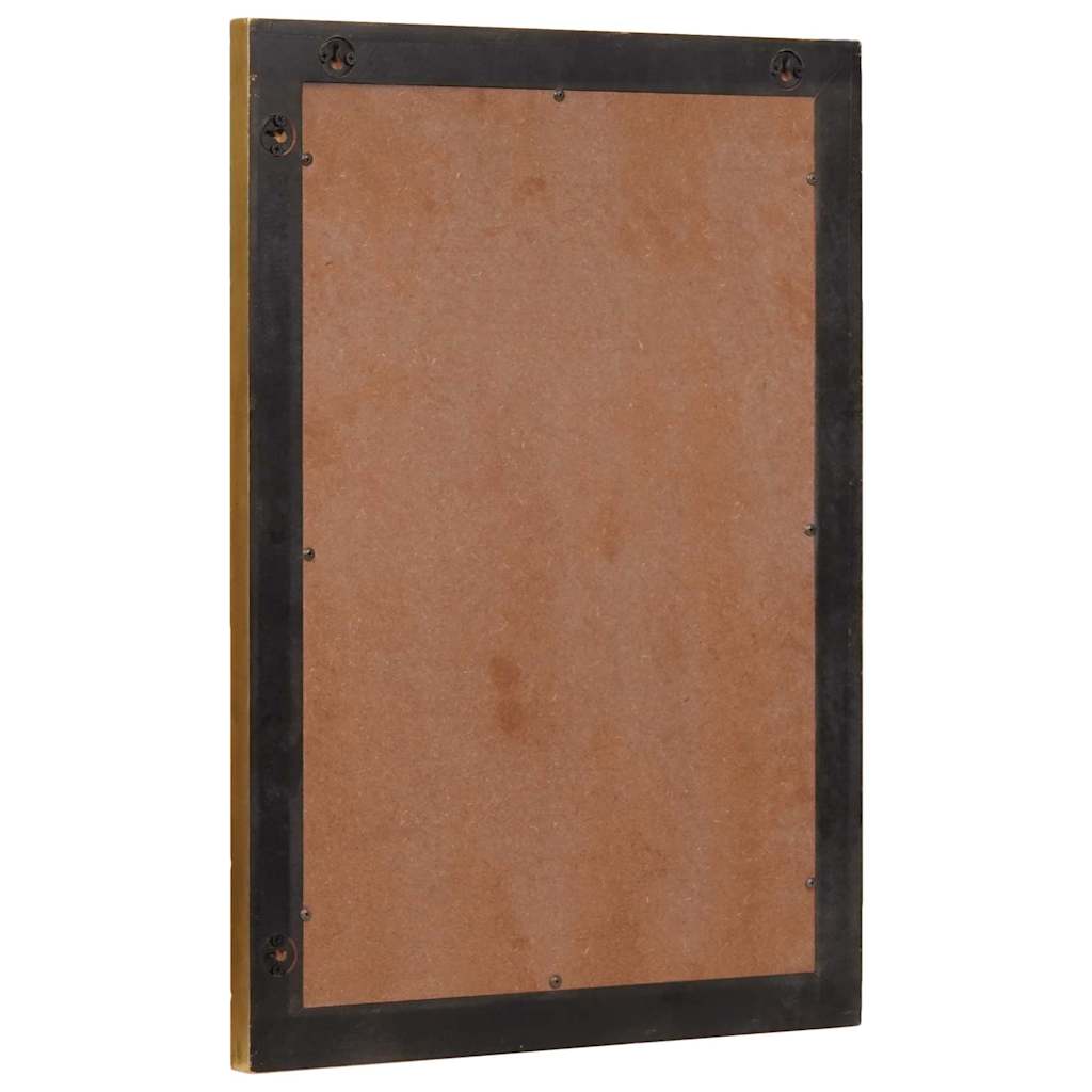 vidaXL Bathroom Mirror Wall-mounted with Mirror Gold 50 x 2.5 x 70 cm