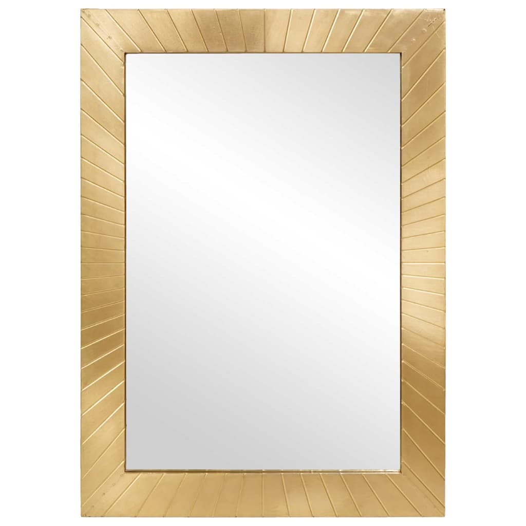 vidaXL Bathroom Mirror Wall-mounted with Mirror Gold 50 x 2.5 x 70 cm