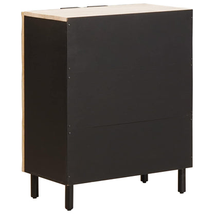 vidaXL Sideboard White Wash Finish 60 x 33 x 75 cm Solid Mango Wood