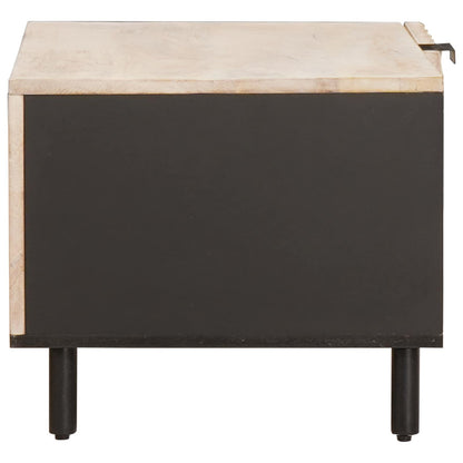 vidaXL Coffee Table White 80 x 50 x 40 cm Solid Mango Wood