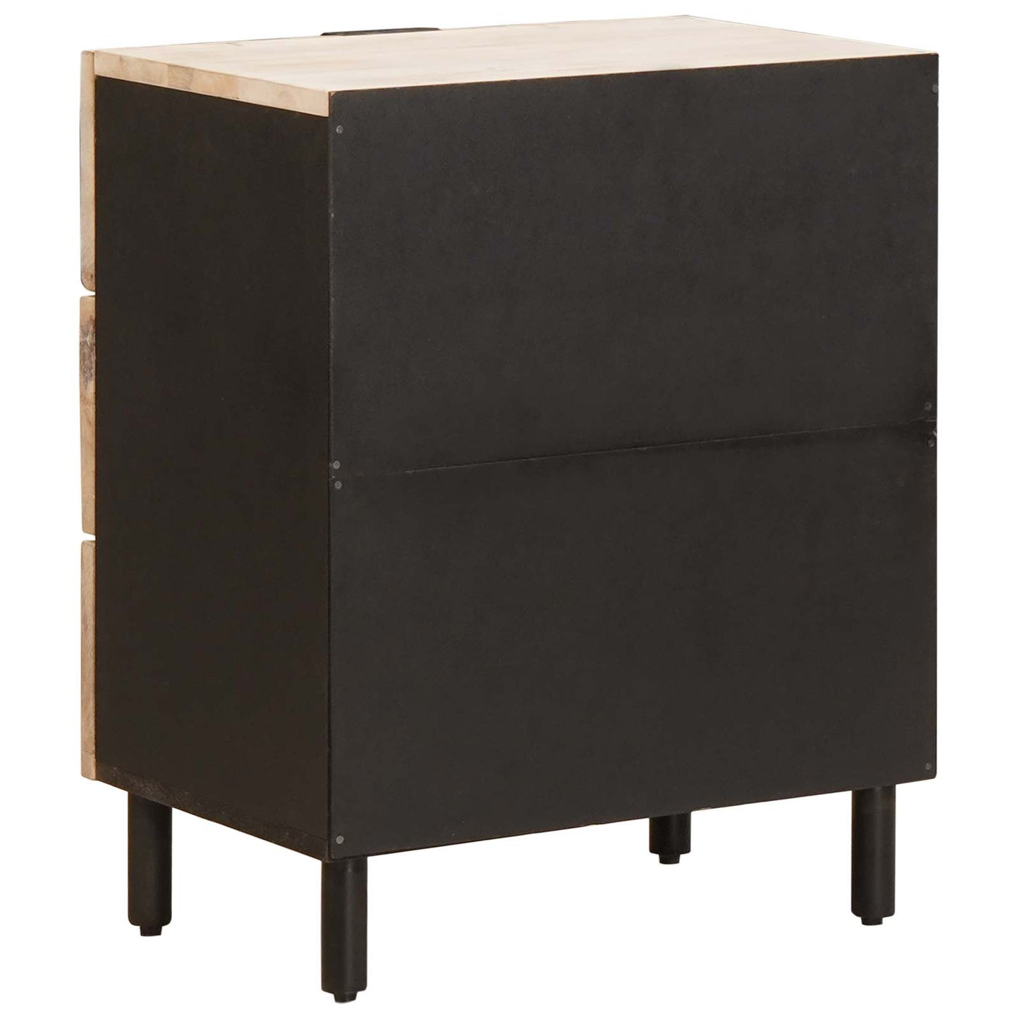 vidaXL Bedside Cabinet White 50 x 33 x 62 cm Solid Mango Wood