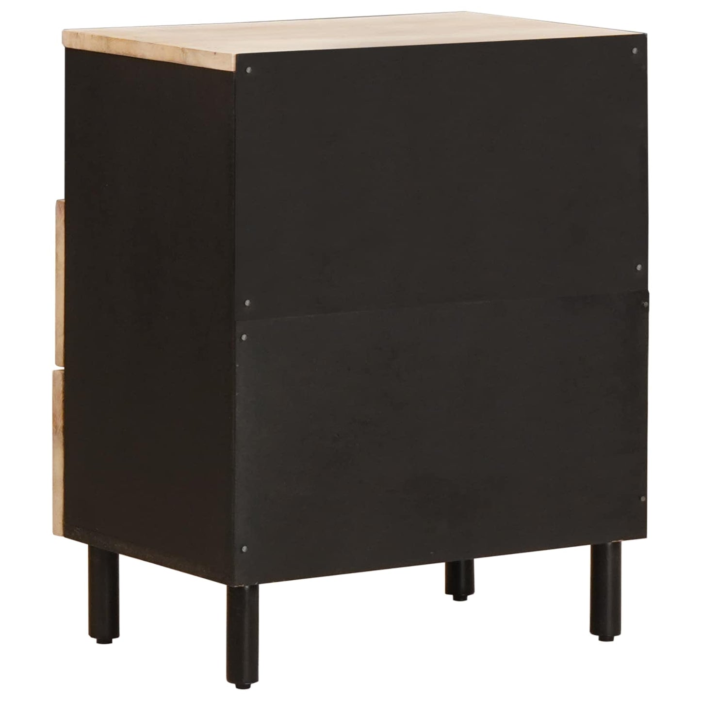 vidaXL Bedside Cabinet White 50 x 33 x 60 cm Solid Mango Wood