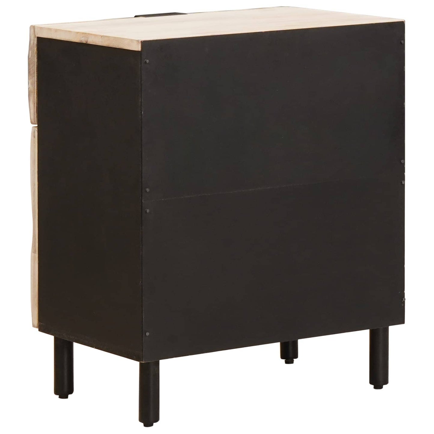 vidaXL Bedside Cabinet White 50 x 33 x 60 cm Solid Mango Wood