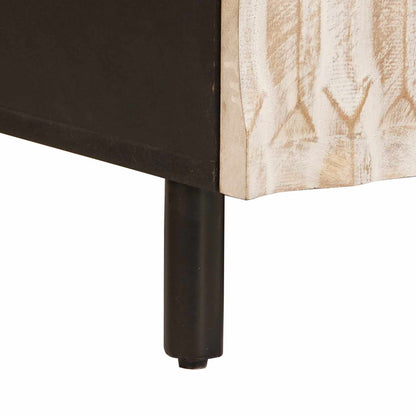 vidaXL Coffee Table White 100 x 54 x 40 cm Solid Mango Wood