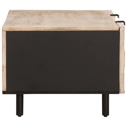 vidaXL Coffee Table White 100 x 54 x 40 cm Solid Mango Wood