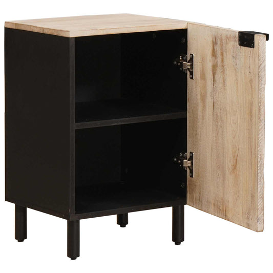 vidaXL Bathroom Cabinet White 38 x 33 x 58 cm Solid Mango Wood
