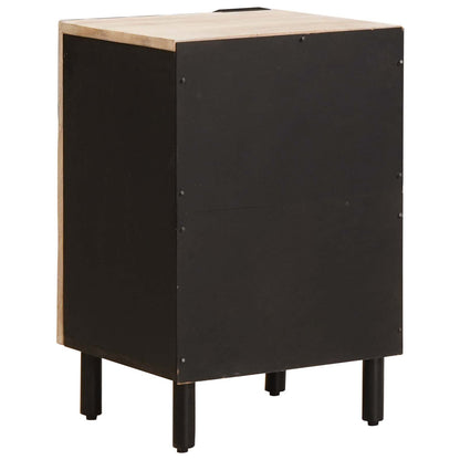 vidaXL Bathroom Cabinet White 38 x 33 x 58 cm Solid Mango Wood