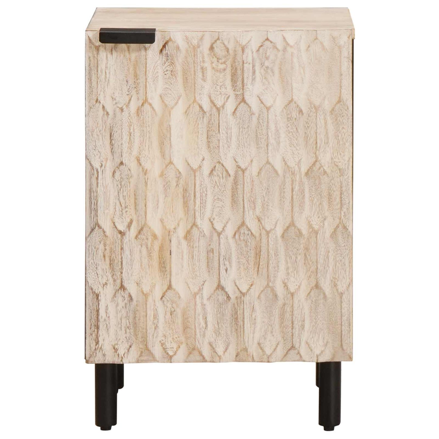 vidaXL Bathroom Cabinet White 38 x 33 x 58 cm Solid Mango Wood