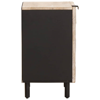 vidaXL Bathroom Cabinet White 38 x 33 x 58 cm Solid Mango Wood