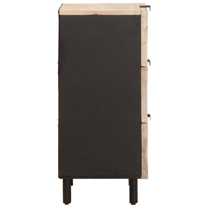 vidaXL Sideboard White Wash Finish 40 x 33 x 75 cm Solid Mango Wood