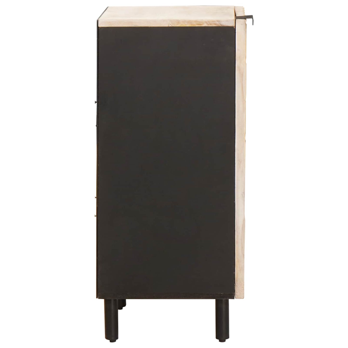 vidaXL Sideboard White Wash Finish 40 x 33 x 75 cm Solid Mango Wood