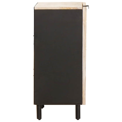vidaXL Sideboard White Wash Finish 40 x 33 x 75 cm Solid Mango Wood