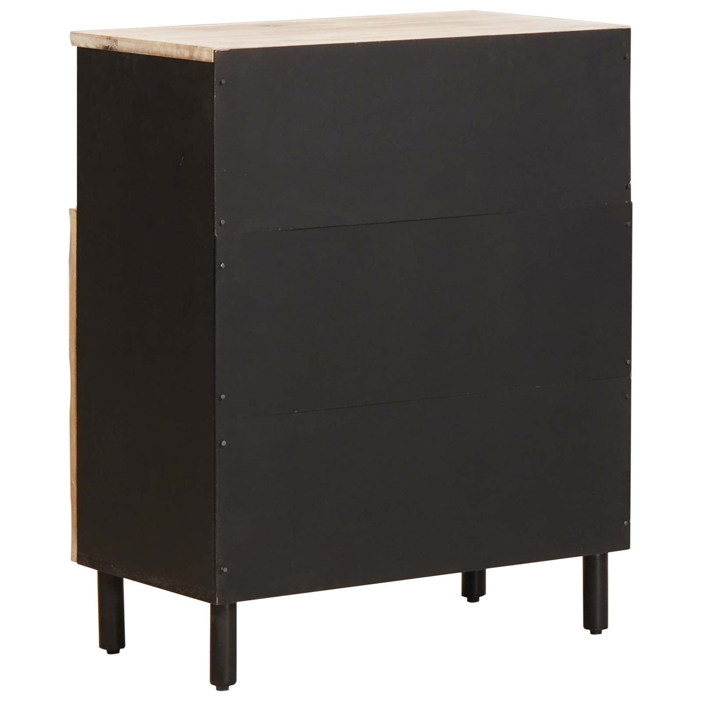 vidaXL Sideboard White Wash Finish 60 x 33 x 75 cm Solid Mango Wood